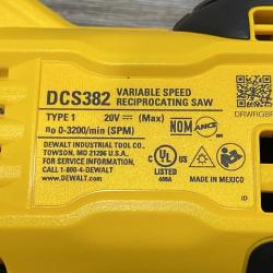 AS-IS DEWALT 20V MAX Cordless Brushless Reciprocating Saw (Tool Only)