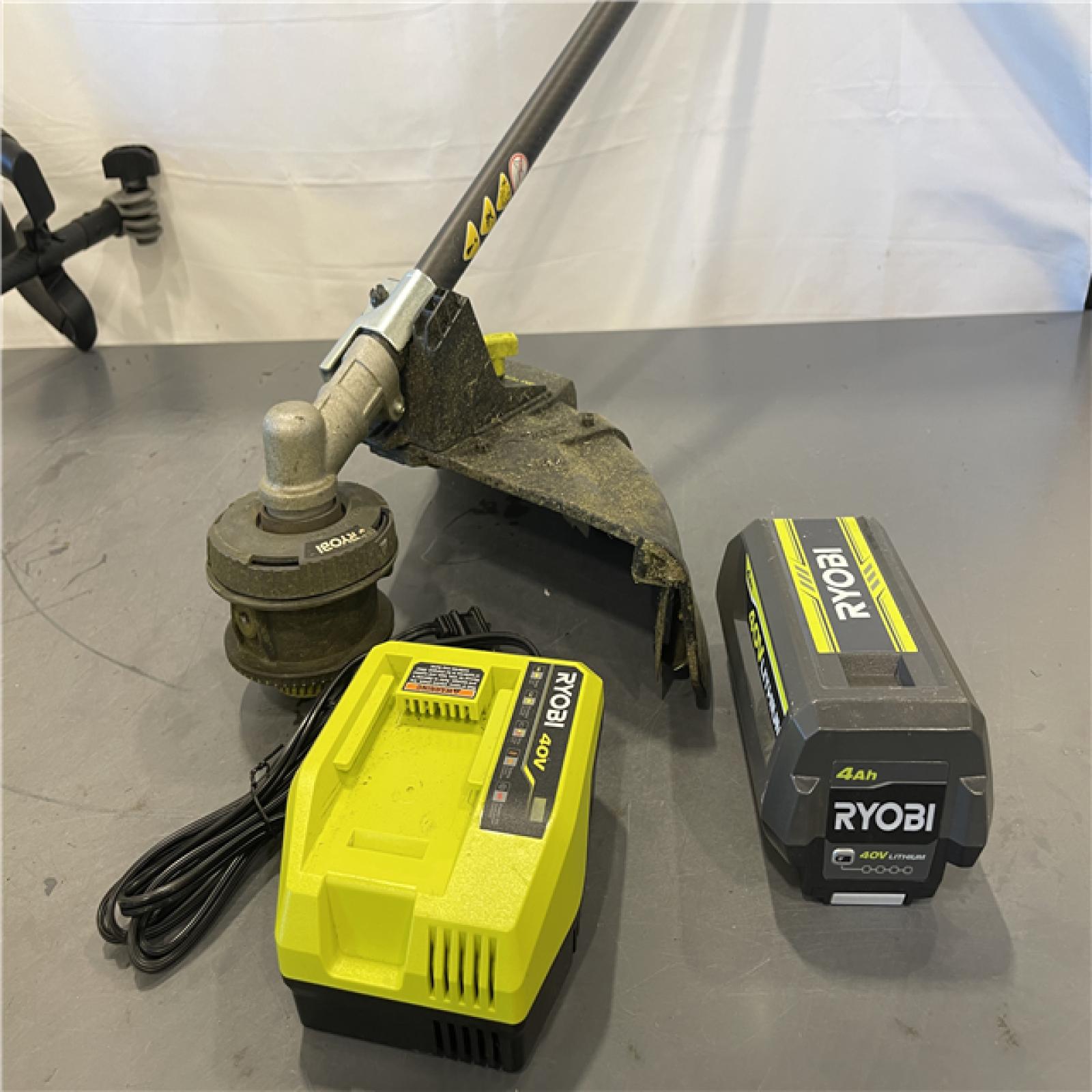 AS-IS Ryobi 40V HP Brushless 650 CFM 160 MPH Cordless Leaf Blower and Carbon Fiber String Trimmer Kit