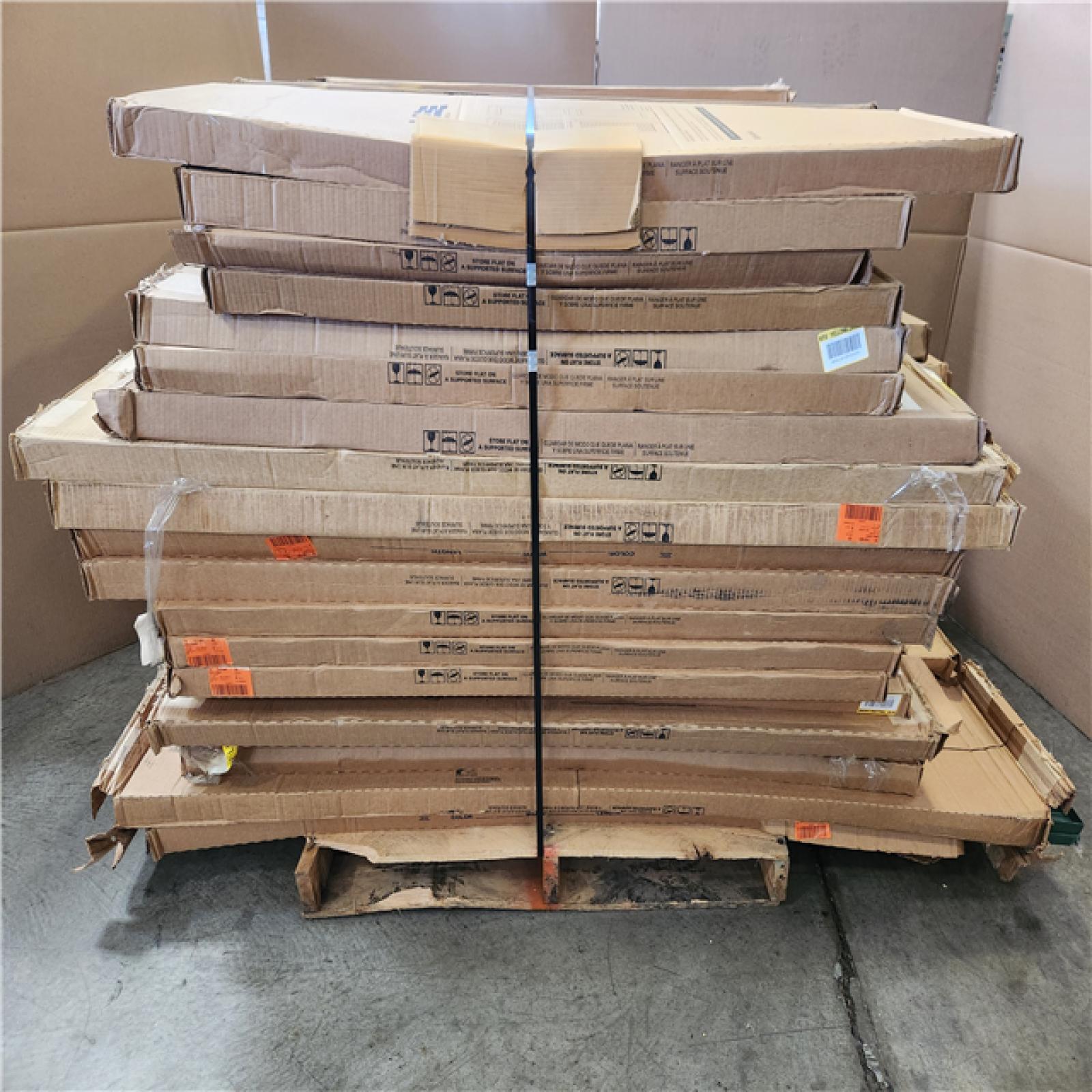 Phoenix Mixed Builders Edge Louvered Vinyl Exterior Shutters Pair in Midnight Blue Pallet (60-Boxes)