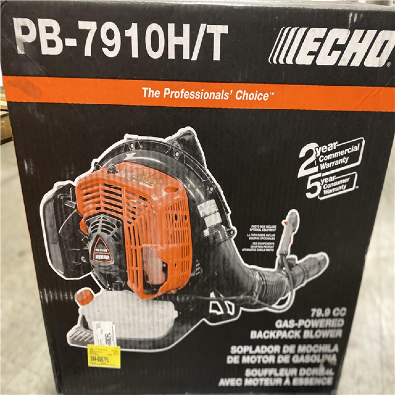 DALLAS LOCATION- NEW!- ECHO 240 MPH 835 CFM 79.9cc Gas 2-Stroke X Series Backpack Leaf Blower with Tube-Mounted Throttle