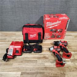 HOUSTON LOCATION - AS-IS Milwaukee 18V Lithium-Ion Cordless Drill Driver/Impact Driver Combo Kit