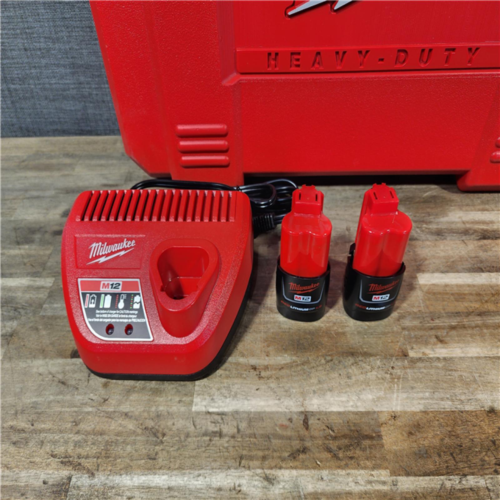 HOUSTON LOCATION - AS-IS (APPEARS LIKE NEW) MILWAUKEE 12-Volt Lithium-Ion Force Logic Cordless Press Tool Kit
