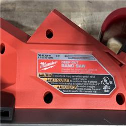 Houston Location AS-IS Milwaukee FUEL 18V Lithium-Ion Brushless Cordless Deep Cut Band Saw (Tool-Only)