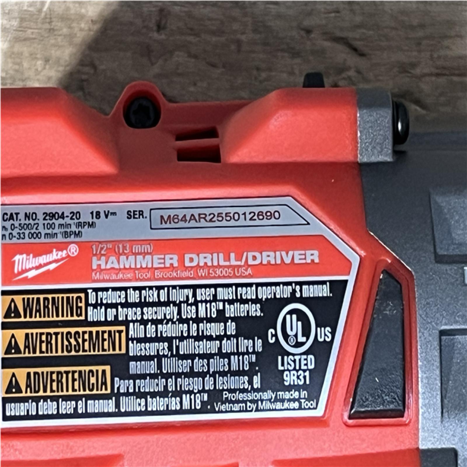 Houston Location AS-IS FUEL Hammer Drill Driver