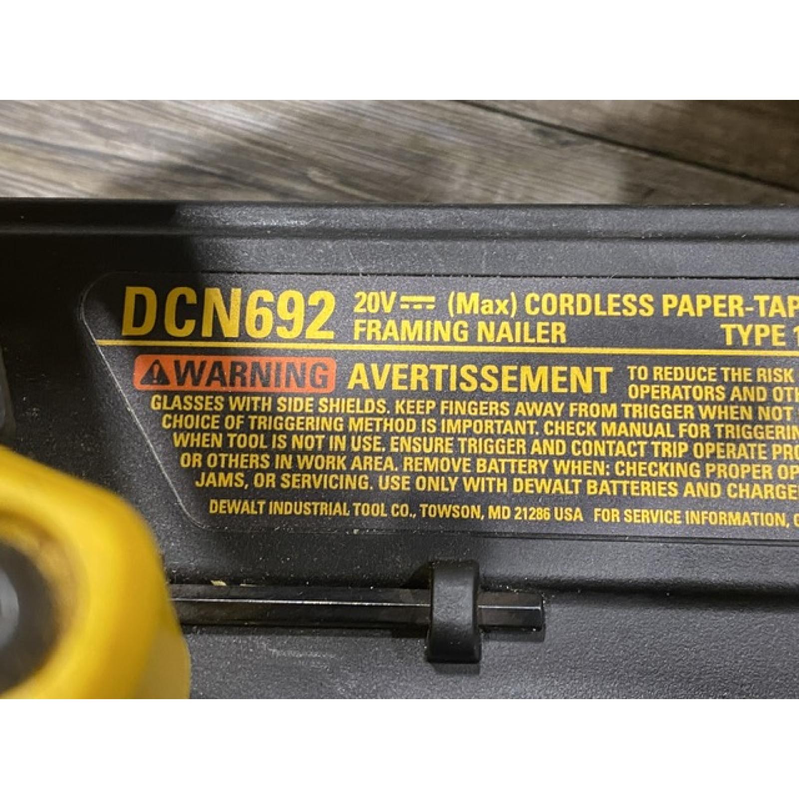 AS-IS DEWALT 20V MAX Brushless Li-Ion Framing Nailer (Tool Only)