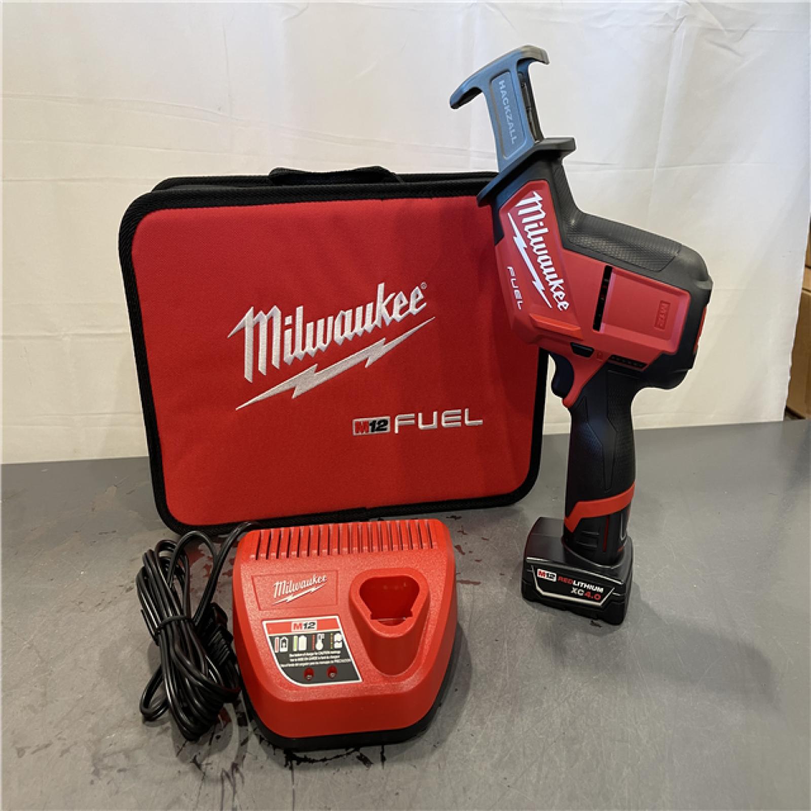 AS-IS - Milwaukee M12 FUEL 12-Volt Lithium-Ion Brushless Cordless HACKZALL Reciprocating Saw Kit
