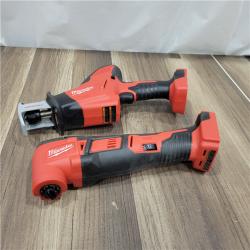 AS-IS Milwaukee M12 12V Lithium-Ion Cordless Combo Kit (5-Tool) with Two 1.5 Ah Batteries, Charger and Tool Bag