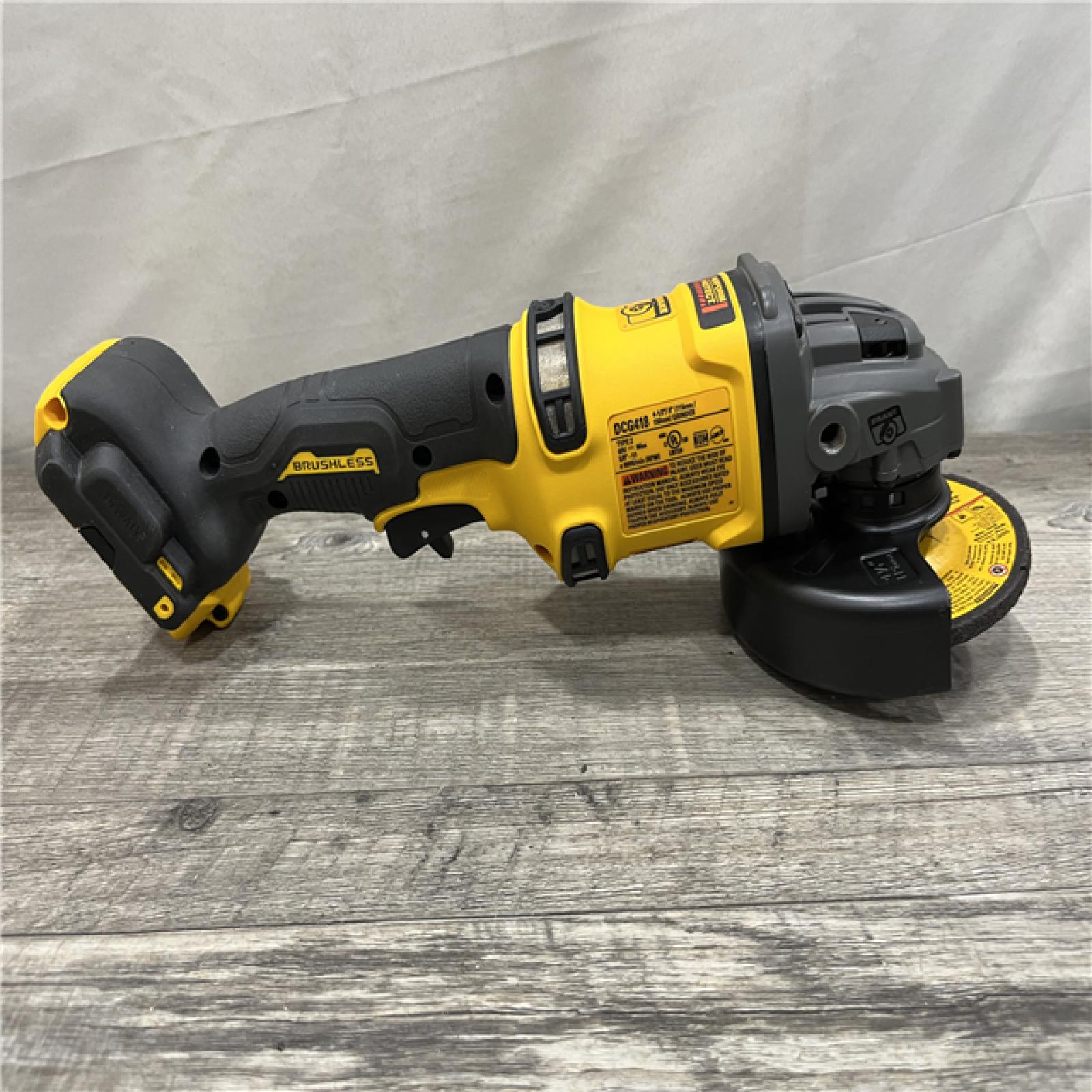 AS-IS DEWALT FLEXVOLT 60V MAX Cordless Brushless 4.5 in. to 6 in. Small Angle Grinder with Kickback Brake (Tool Only)