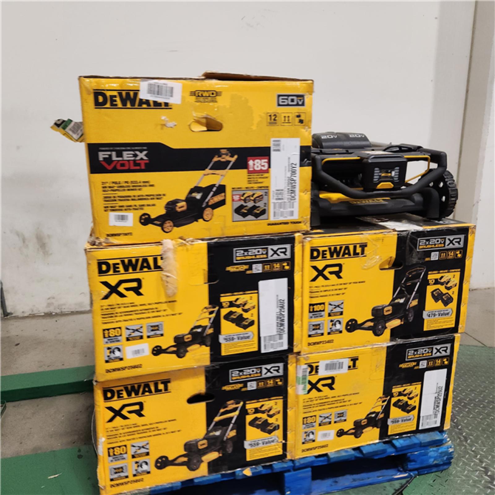 Dallas Location - As-Is DEWALT Lawn Mower Pallet