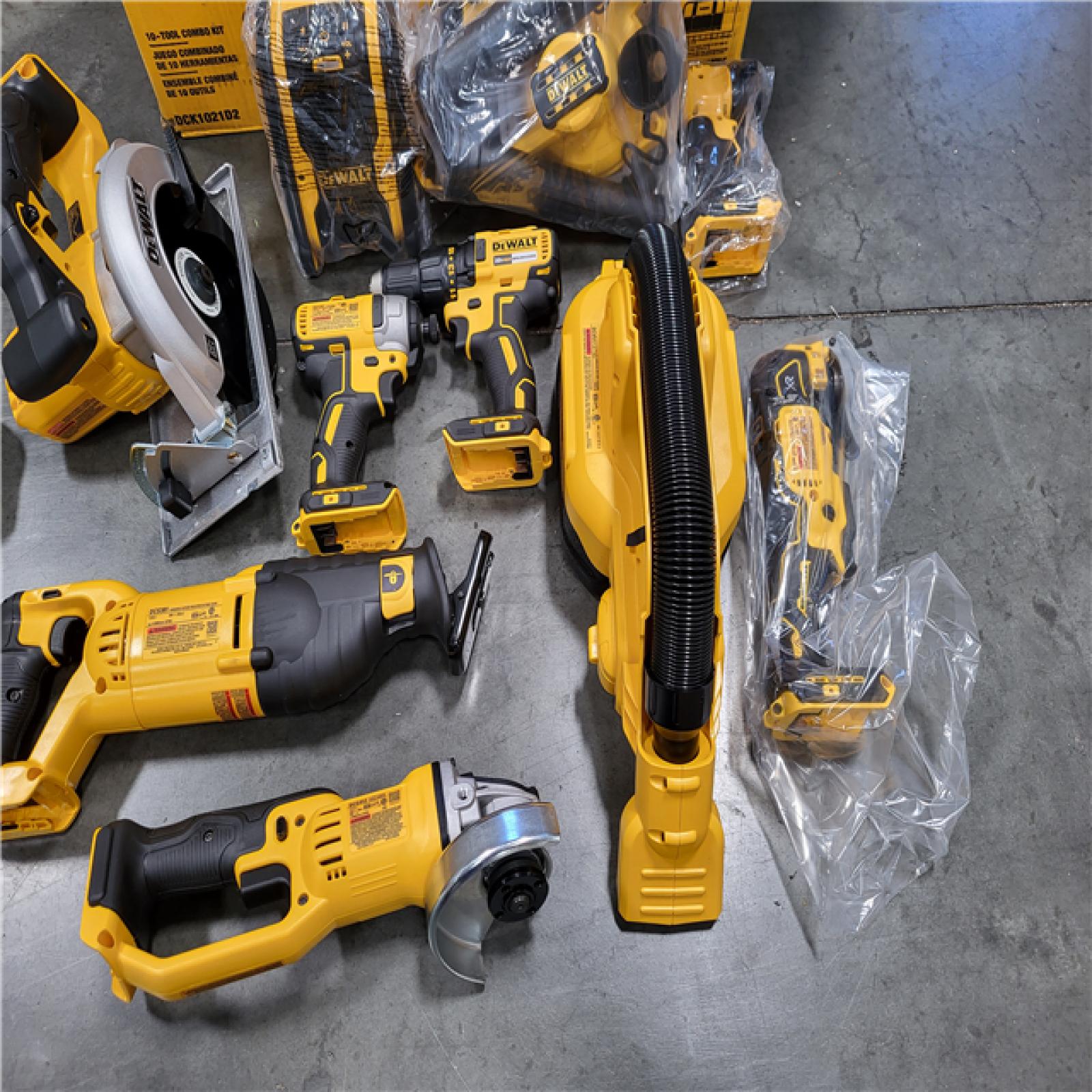 CALIFORNIA AS-IS DEWALT 10-TOOL COMBO KIT