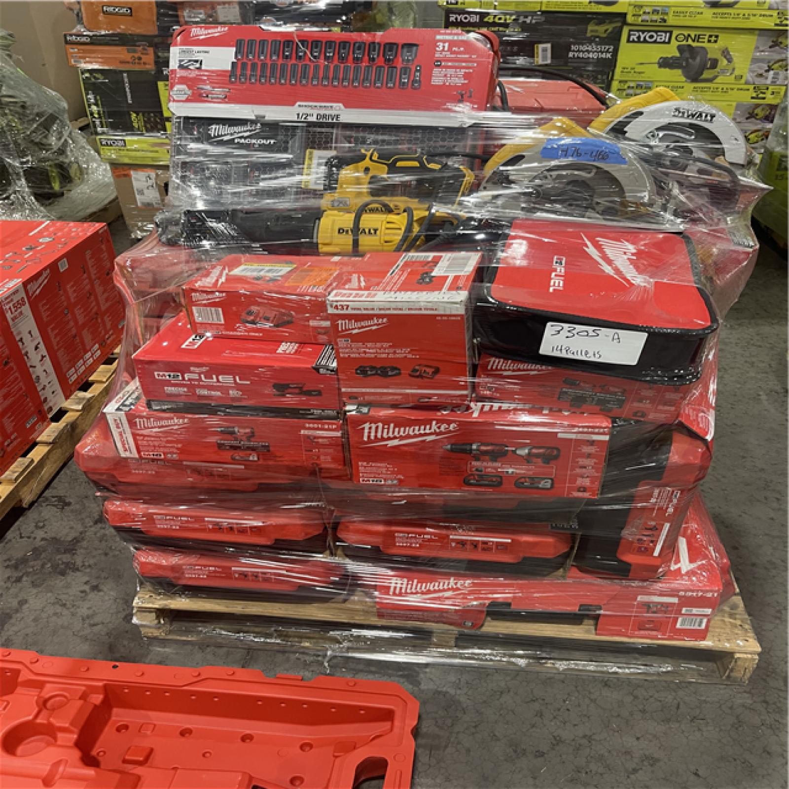 Pittston Location As-Is Power Tools Partial Truckload (14 Pallets) 3305-A