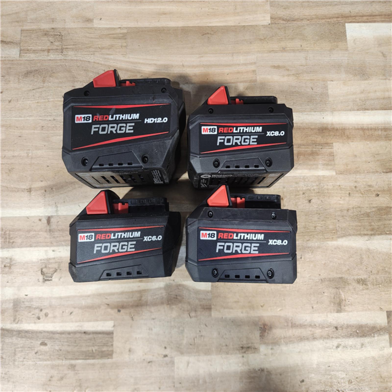 HOUSTON LOCATION - AS-IS MILWAUKEE FORGE BATTERY PACK QTY - 4