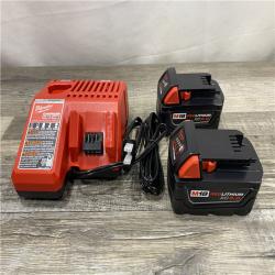 AS-IS Milwaukee 18-Volt Lithium-Ion XC Starter Kit with Two 5.0Ah Batteries and Charger