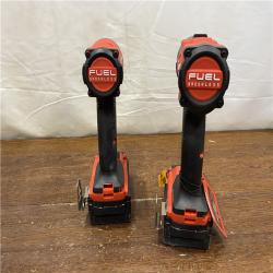 AS-IS MILWAUKEE M18 FUEL 18V Lithium-Ion Brushless Cordless Hammer Drill and Impact Driver Combo Kit (2-Tool) with 2 Batteries