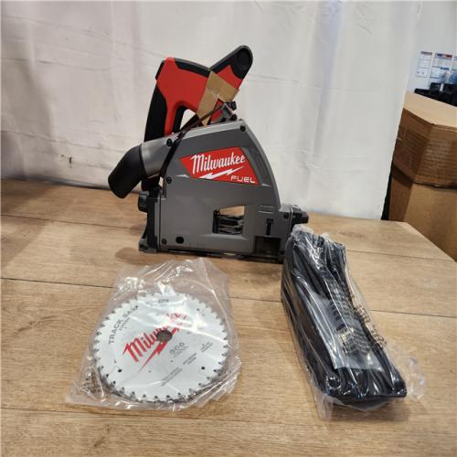 AS-IS- Milwaukee FUEL 18V Lithium-Ion Cordless Brushless 6-1/2 in. Plunge Cut Track Saw (Tool-Only)