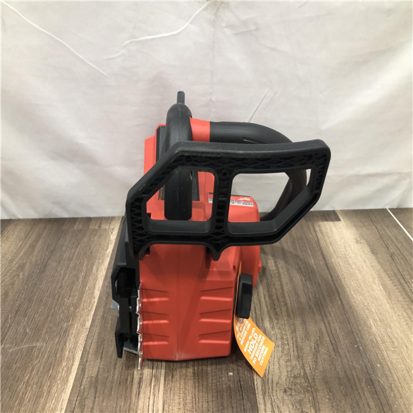 AS-IS Milwaukee FUEL 14 in. 18V Lithium-Ion Brushless Battery Top Handle Chainsaw Kit