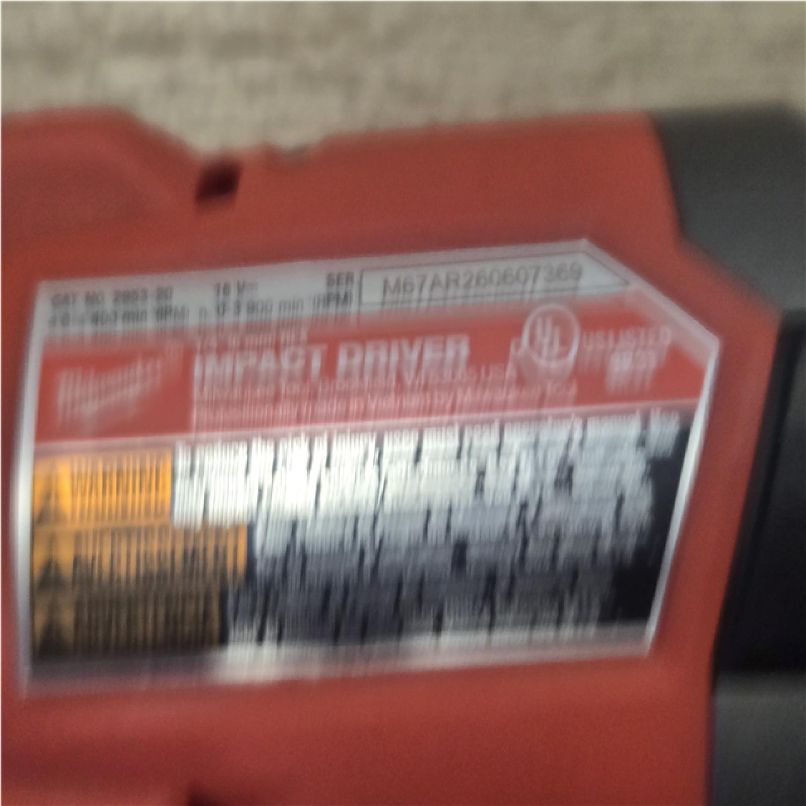 AS-IS Milwaukee FUEL 18V Lithium-Ion Brushless Cordless 1/4 in. Hex Impact Driver (Tool-Only)