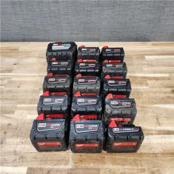 HOUSTON LOCATION - AS-IS MILWAUKEE BATTERY PACK QTY - 15