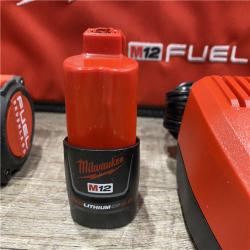 AS-IS Milwaukee FUEL 12-Volt Lithium-Ion Brushless Cordless 1/4 in. Hex Impact Driver Compact Kit