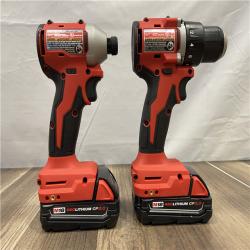 AS-IS Milwaukee 18V Lithium-Ion Brushless Cordless Compact Drill/Impact Combo Kit