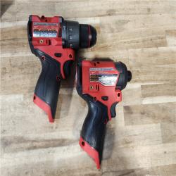 HOUSTON LOCATION - AS-IS (APPEARS LIKE NEW) Milwaukee FUEL 12-Volt Lithium-Ion Brushless Cordless Hammer Drill and Impact Driver Combo Kit
