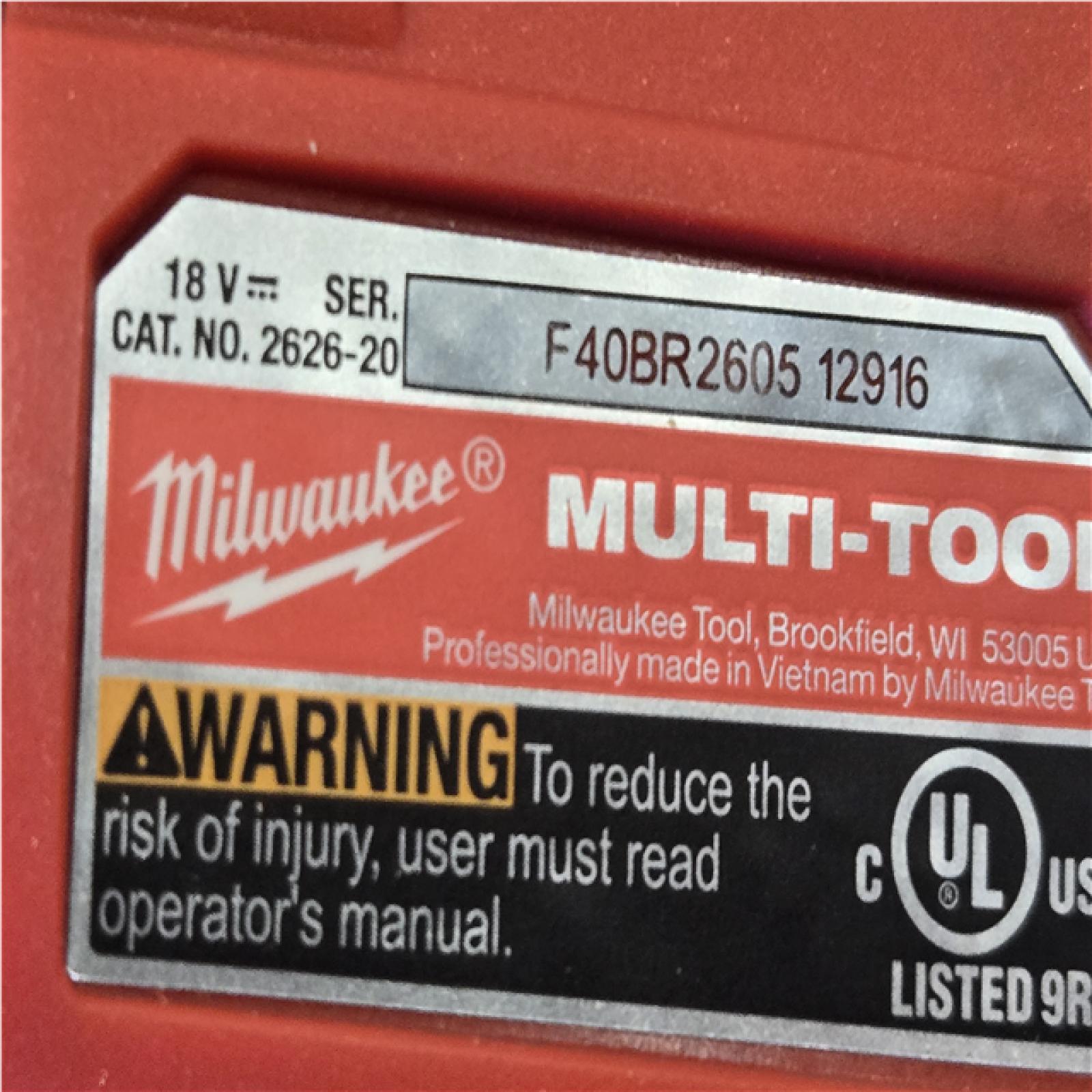 AS-IS Milwaukee 18V Lithium-Ion Cordless Oscillating Multi-Tool (Tool-Only)