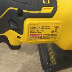 AS-IS DEWALT ATOMIC 20V MAX Cordless Brushless 4-1/2 in. Circular Saw (Tool Only)