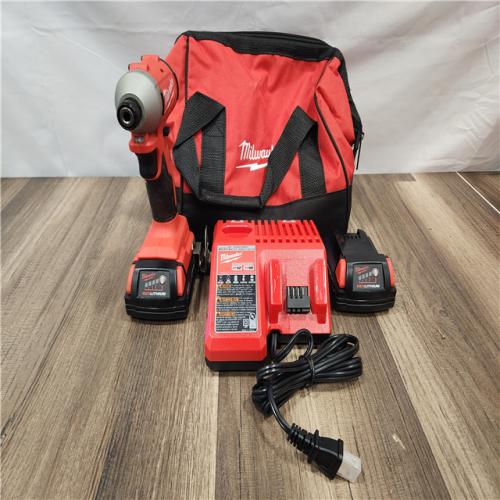 AS-IS- Milwaukee M18 Compact Brushless 1/4  Hex Impact Driver Kit