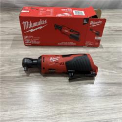 AS-IS Milwaukee M12 12V Lithium-Ion Cordless 3/8 in. Ratchet (Tool-Only)