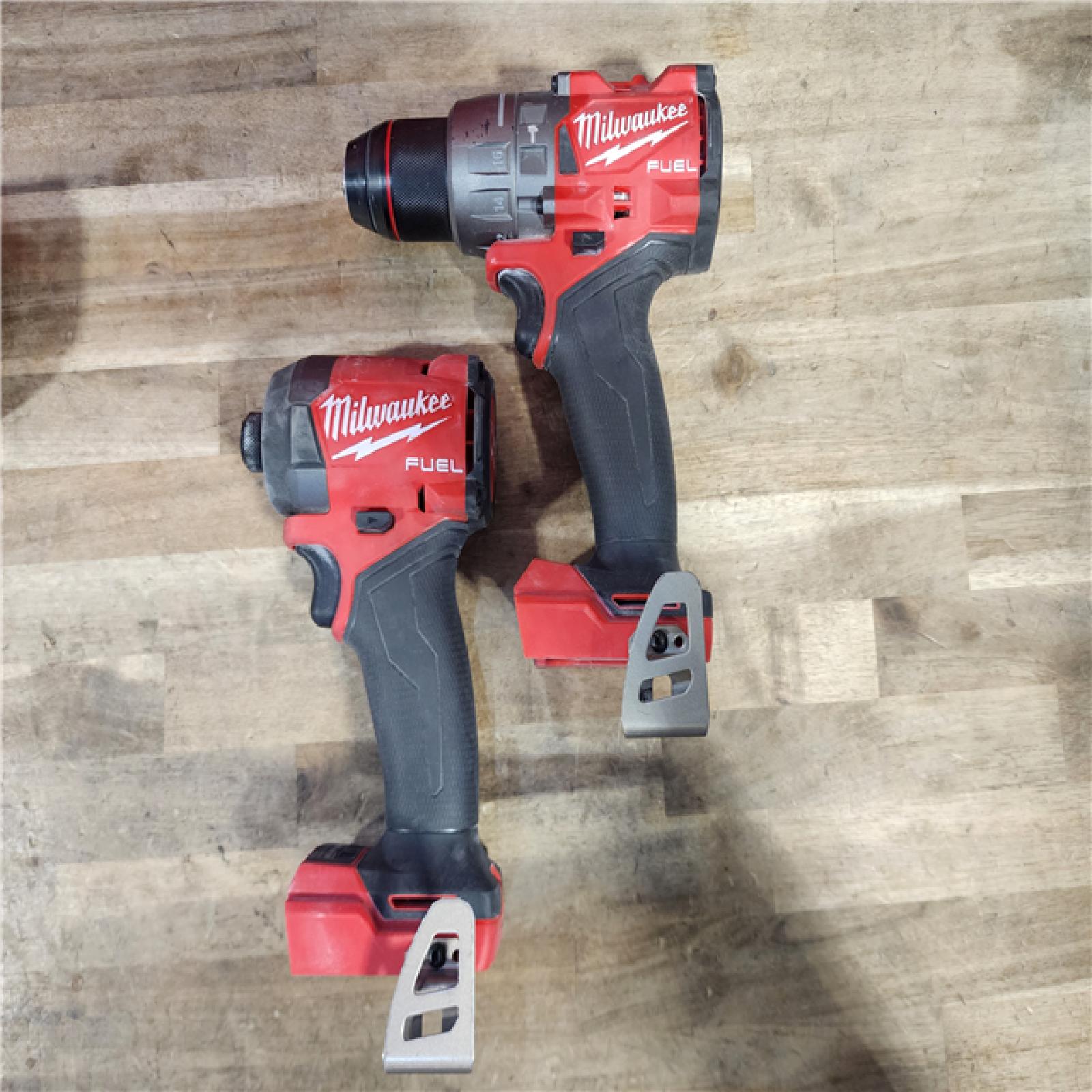 HOUSTON LOCATION - AS-IS MILWAUKEE FUEL 18V Lithium-Ion Brushless Cordless Hammer Drill and Impact Driver Combo Kit