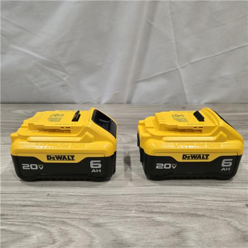 AS-IS DEWALT DCB206-2 6.0Ah 20V MAX Battery (2 Pack)
