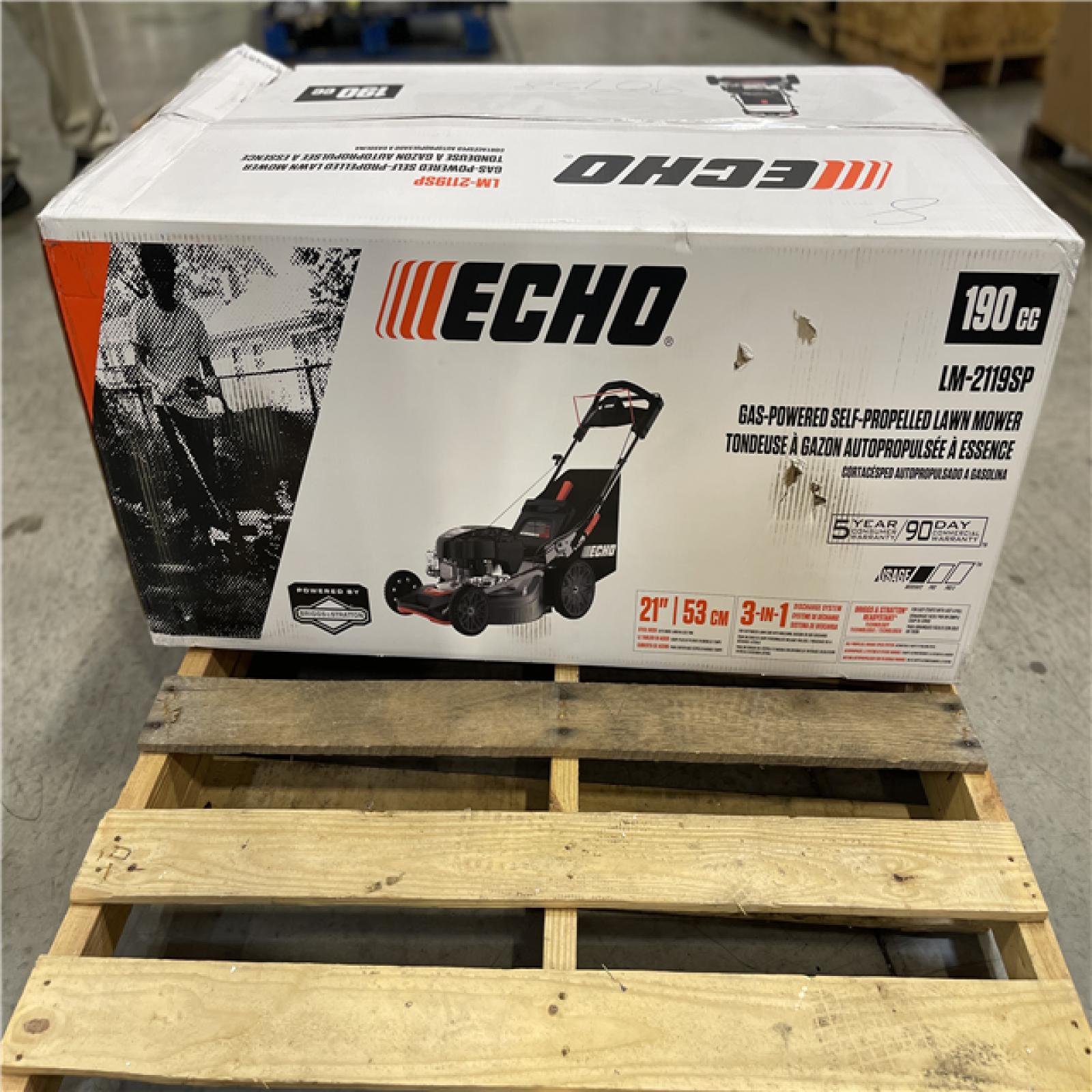 DALLAS LOCATION- ECHO 21 in. 190 cc Briggs and Stratton Gas 3-in-1 LAWN MOWER