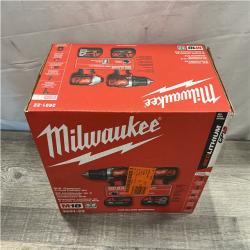 NEW - Milwaukee 18V Lithium-Ion Cordless Drill Driver/Impact Driver Combo Kit