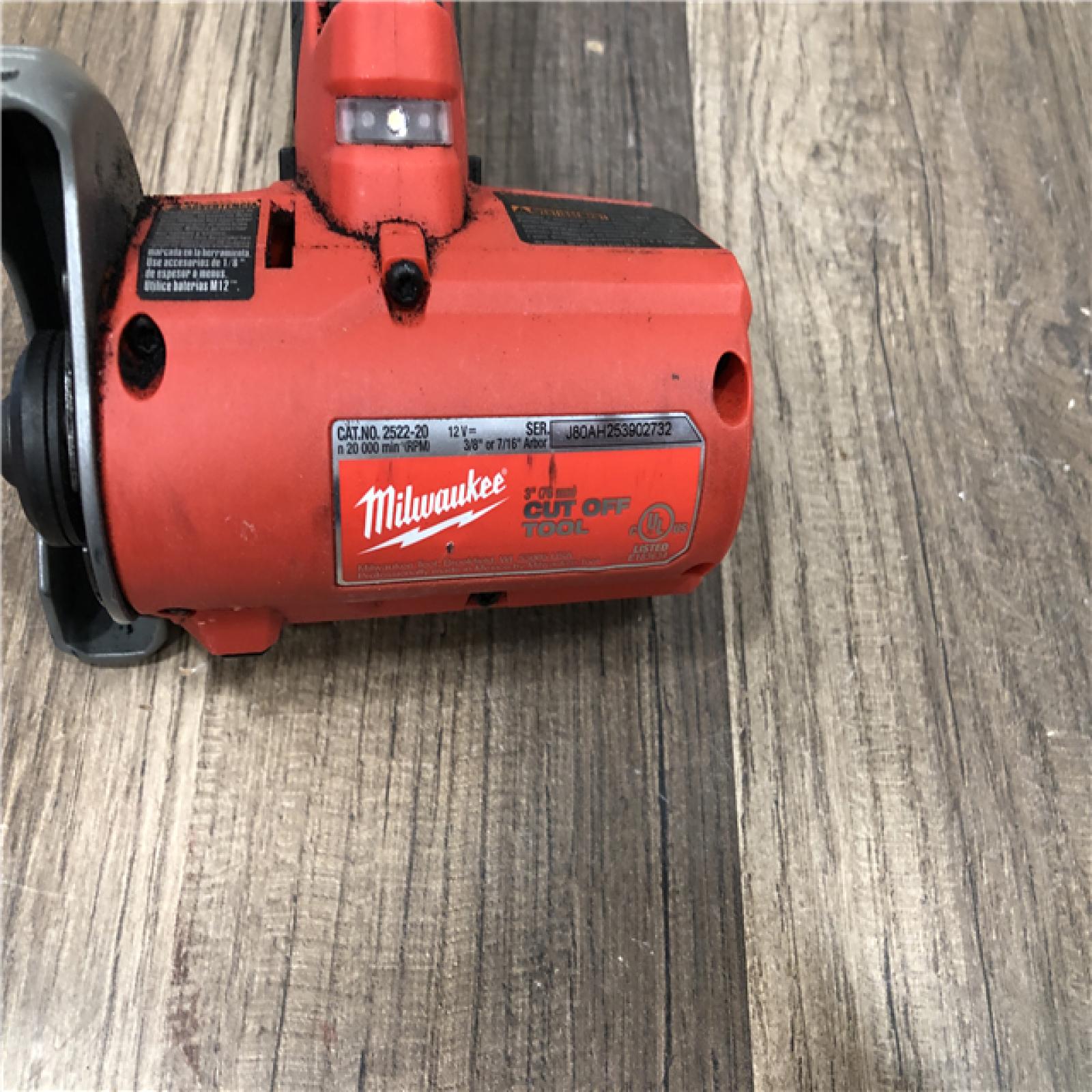 AS-IS Milwaukee FUEL 12V Lithium-Ion Brushless Cordless 3 in. Cut Off Saw (Tool-Only)