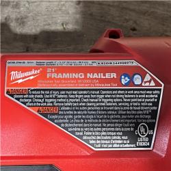Houston Location AS-IS Milwaukee FUEL 3-1/2 in. 18-Volt 21-Degree Lithium-Ion Brushless Cordless Framing Nailer (Tool-Only)