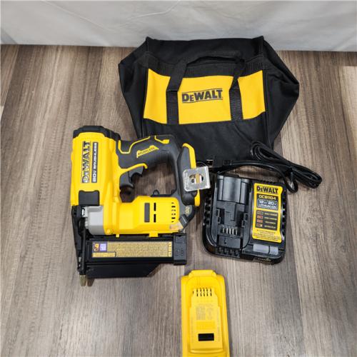AS-IS DEWALT ATOMIC 20V MAX Lithium Ion Cordless 23 Gauge Pin Nailer Kit with 2.0Ah Battery and Charger