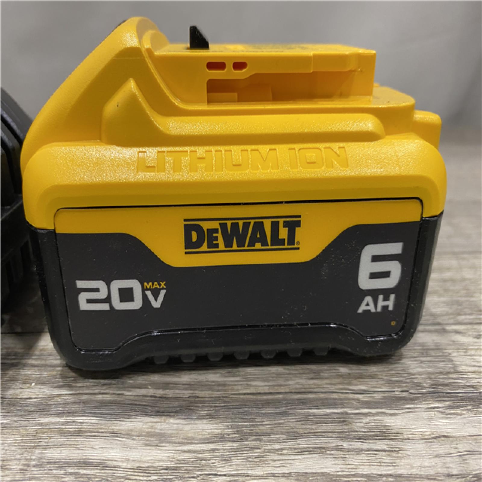 AS-IS DEWALT 20V MAX Lithium-Ion 6.0 Ah Battery and Charger