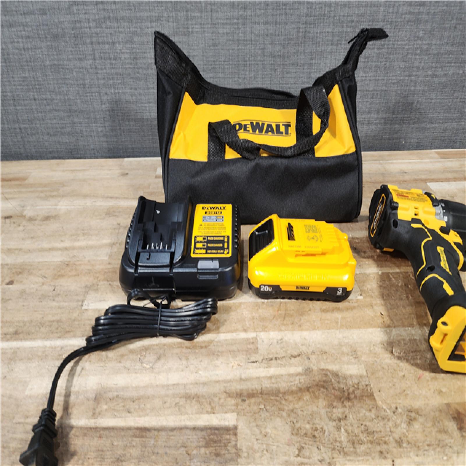 HOUSTON LOCATION - AS - IS DEWALT ATOMIC 20V Cordless 1/2 in. Compact Hammer Drill Kit