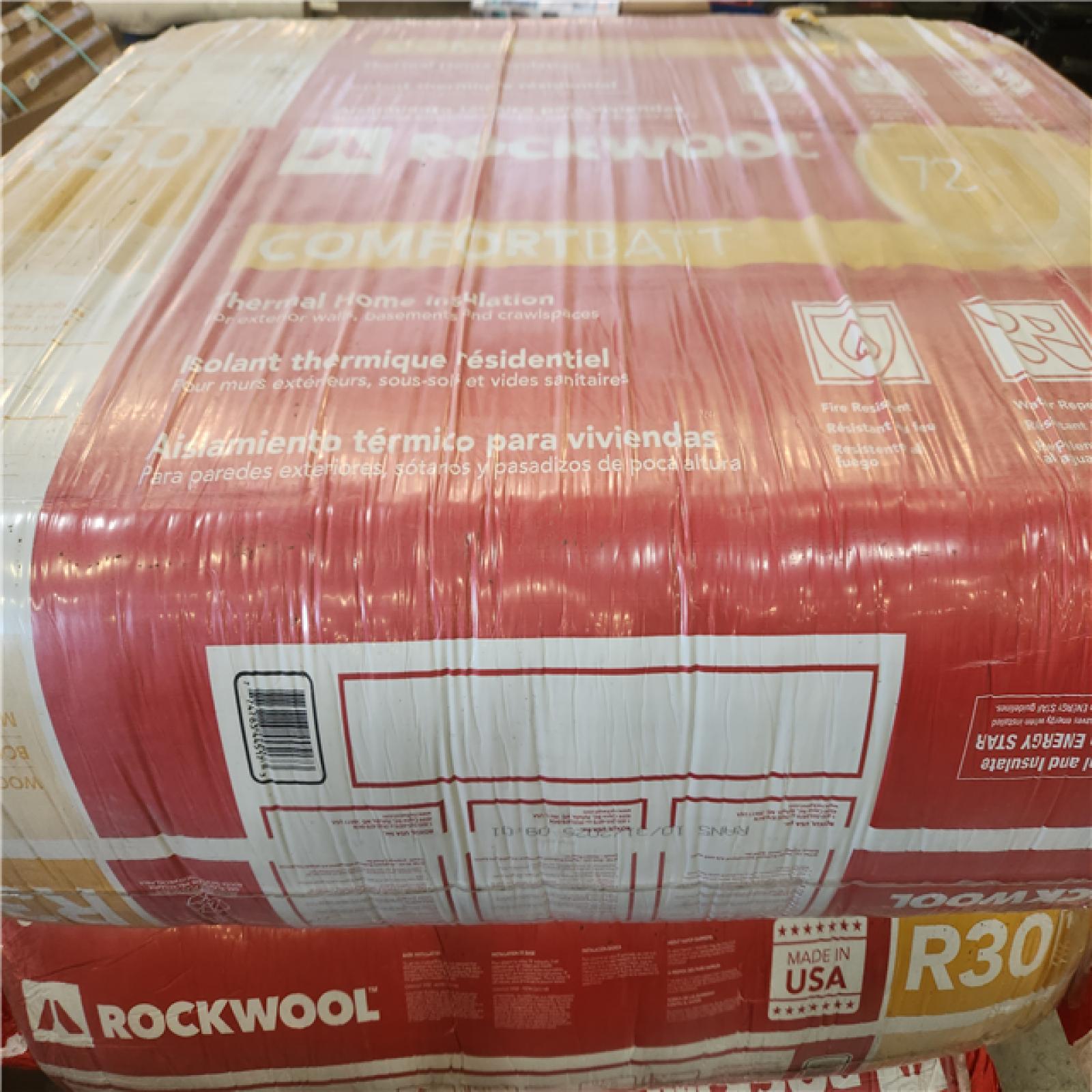 Phoenix AS-IS ROCKWOOL R-30 Comfortbatt 7-1/4 in. x 15 in. x 47 in. Fire Resistant Stone Wool Insulation Batt (358 sqft) (12-Bags)