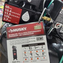 Houston Location - AS-IS Husky 60Gal 175Psi High Performance Stationary Air Compressor