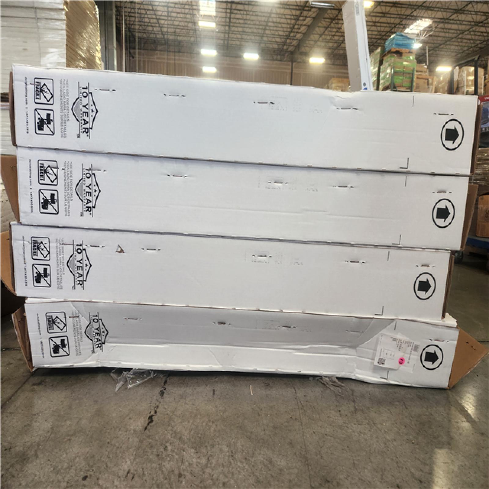 Phoenix Location NEW Delta Classic 400 60 in. W x 60 in. H x 32 in. D Three Piece Direct to Stud Tub Surround in High Gloss White Pallet (4 Total)
