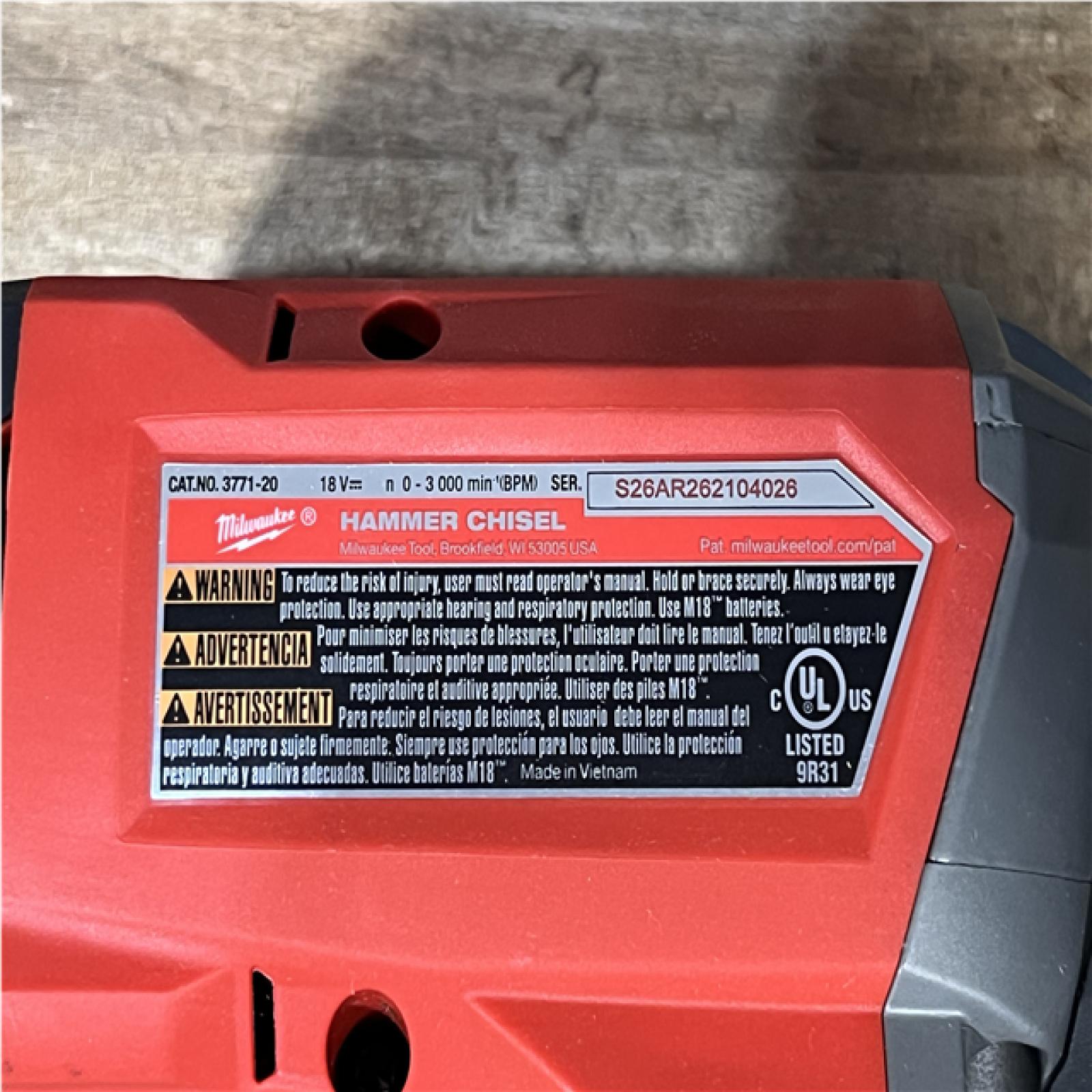 Houston Location AS-IS Milwaukee FUEL Hammer Chisel