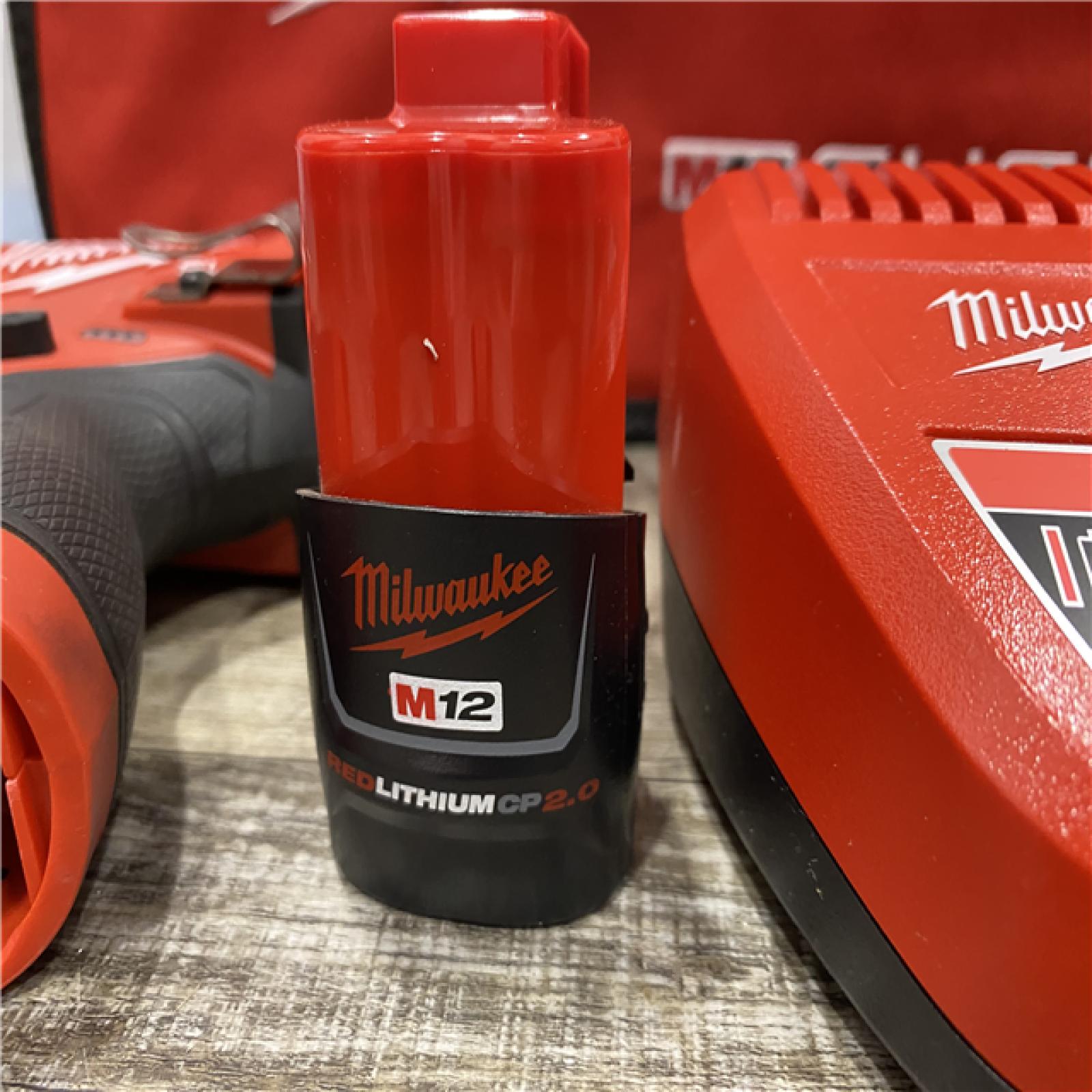 AS-IS Milwaukee  FUEL 12-Volt Lithium-Ion Brushless Cordless 1/4 in. Hex Impact Driver Compact Kit