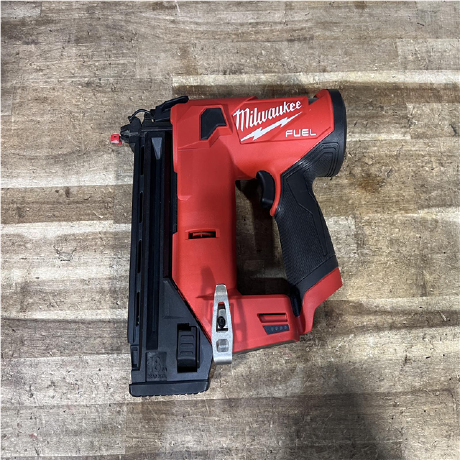 Houston Location AS-IS Milwaukee FUEL 12-Volt Lithium-Ion Brushless Cordless 18-Gauge 1-1/2 in. Compact Brad Nailer (Tool Only)