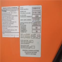 CALIFORNIA AS-IS GENERAC PORTABLE POWER GENERATOR