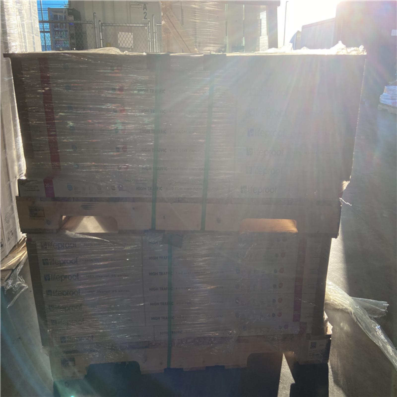 DALLAS LOCATION - Lifeproof Fresh Oak 30 MIL x 8.7 in. W x 48 in. L Click Lock Waterproof Luxury Vinyl Plank Flooring (20.1 sq. ft./case) - 56 CASES