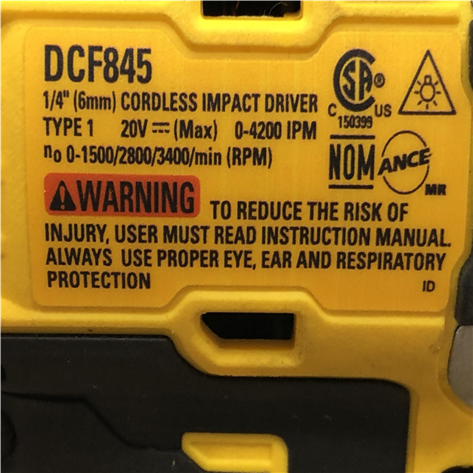 AS-IS DEWALT 20-Volt Maximum XR Cordless Brushless 1/4 in. 3-Speed Impact Driver (Tool-Only)