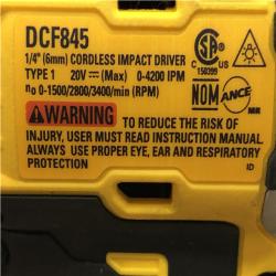AS-IS DEWALT 20-Volt Maximum XR Cordless Brushless 1/4 in. 3-Speed Impact Driver (Tool-Only)