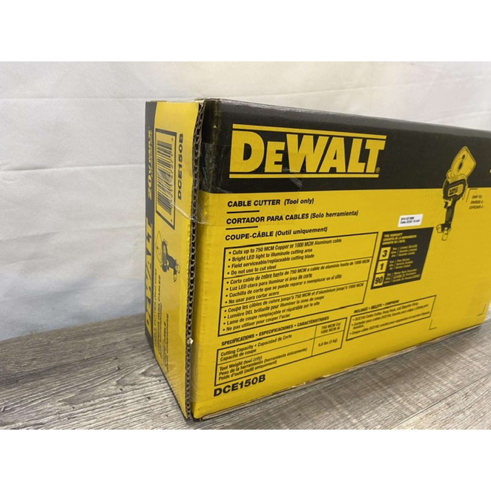 NEW - DEWALT 20V MAX Cordless Electrical Cable Cutting Tool (Tool Only)