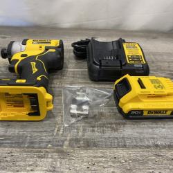 AS-IS DEWALT Atomic 20V Max Lithium-Ion Brushless Cordless Compact 1/4 in. Impact Driver Kit